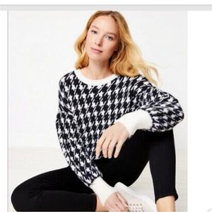 LOFT houndstooth sweater